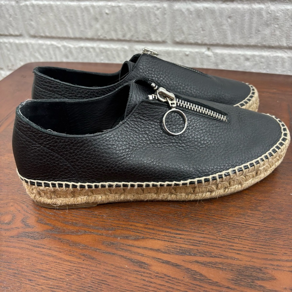 Alexander Wang Black Devon Zip Up Espadrille Shoe… - image 5